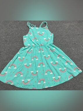 Isaac Mizrahi Turquoise Braided-strap Dress with Multicolor Accents